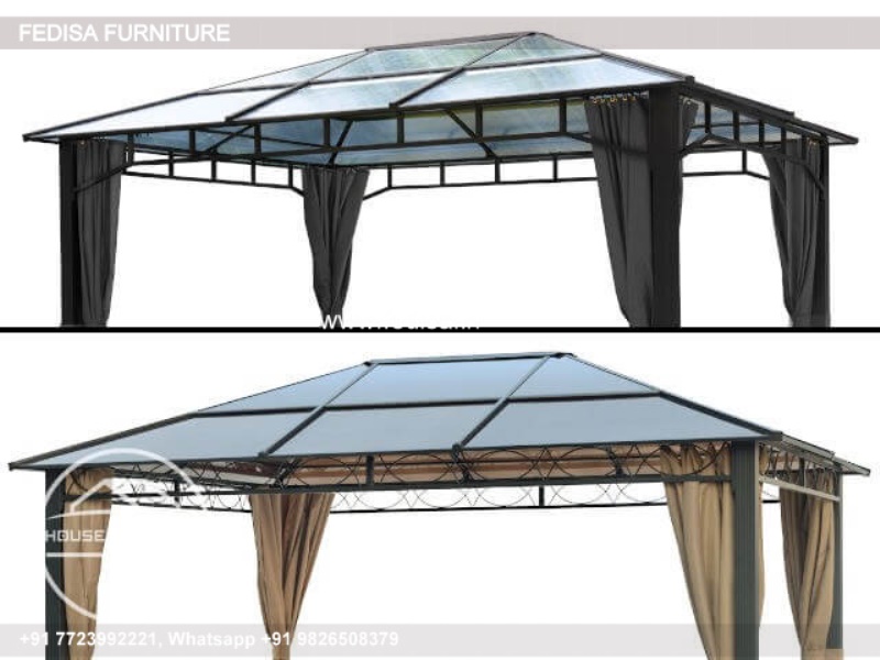 Gazebo Metal Gazebo Wooden Garden Gazebo With Roof Garden Enclosed Gazebo