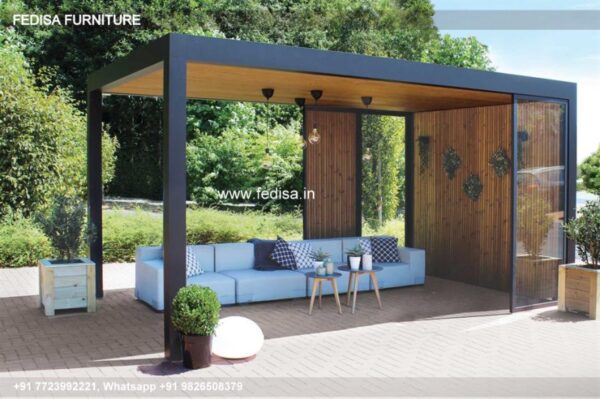 Gazebo Garden Gazebo Sliding Roof Gazebo 3x4 Wooden Gazebo 6m X 3m