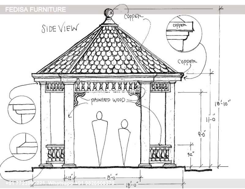 Gazebo Outdoor Gazebo Square Garden Gazebo Metal Pergola 2m X 2m