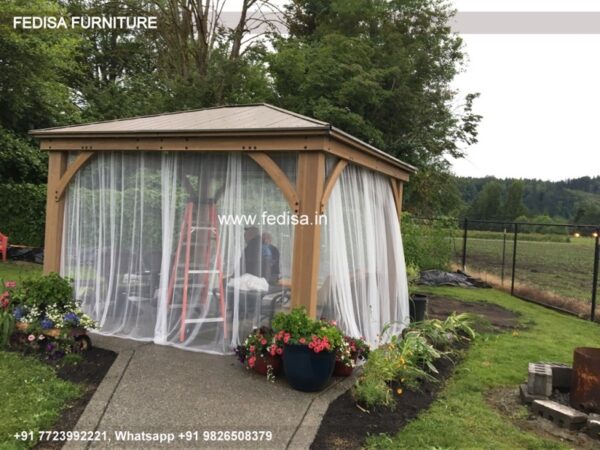 Gazebo Pergola Gazebo Outsunny 3x3m Wall Mounted Garden Porch 3m Garden Gazebo