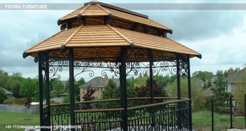 Gazebo Wooden Gazebo Large Wooden Garden Gazebo Outsunny 10x13