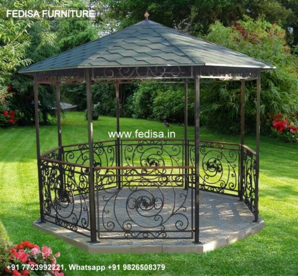 Gazebo Garden Gazebo Panalsol Deluxe Aluminum Corner Garden Gazebo