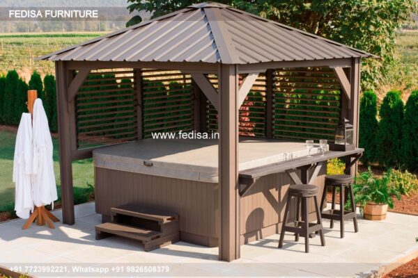 Gazebo Wooden Gazebo Pent Roof Wooden Gazebo Garden Canvas Gazebo