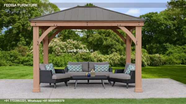 Gazebo Wooden Gazebo Thatched Roof Garden Gazebo Gazebo 2.7