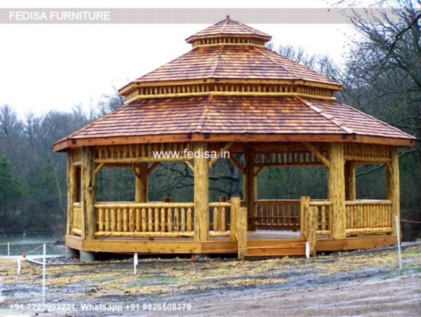 Gazebo Small Gazebo Wooden Gazebo With Sliding Roof Gray Outdoor Gazebo
