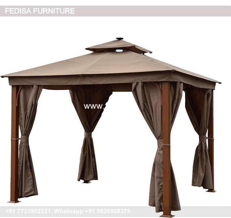 Gazebo Outdoor Gazebo Gray Patio Gazebo Metal Gazebo Gray