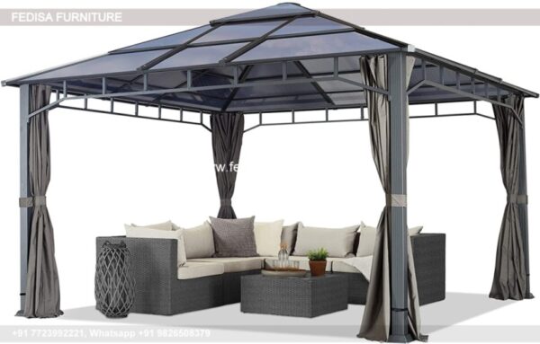 Gazebo Metal Gazebo Wooden Gazebo With Thatched Roof Garden Arbour Gazebo