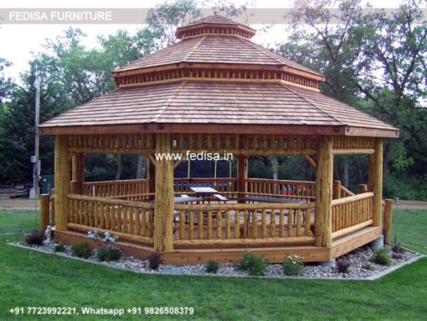 Gazebo Outdoor Gazebo Small Garden Gazebo Wooden Aluminum Retractable Pagoda Gazebo