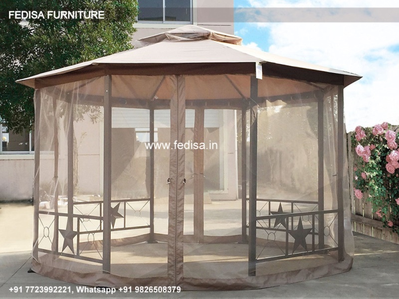 Gazebo Outdoor Gazebo 2.5 X 3 Meters Gazebo Wooden Waterproof Gazebo