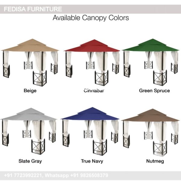 Gazebo Small Gazebo Arden Gazebo 2.5 Gray Gazebo