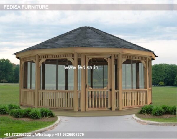 Gazebo Pergola Gazebo Wooden Waterproof Gazebo Garden Umbrella Gazebo