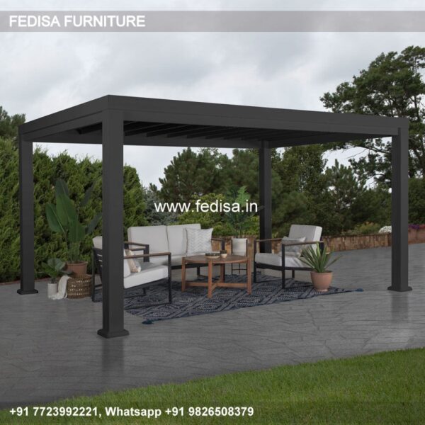 Gazebo Wooden Gazebo Metal Pergola 3x5 Garden Gazebo 6m X 3m