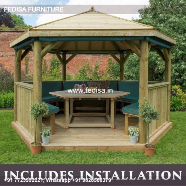 Gazebo Wooden Gazebo 3m X 2m Wooden Gazebo 3 Sided Wooden Gazebo