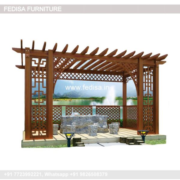 Gazebo Wooden Gazebo Gazebo With Planters Garden Tents And Gazebos