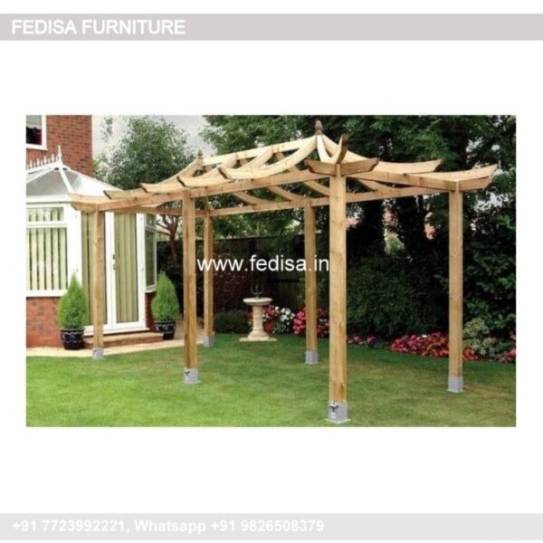 Gazebo Outdoor Gazebo Metal Bird Cage Gazebo Chunky Wooden Pergola