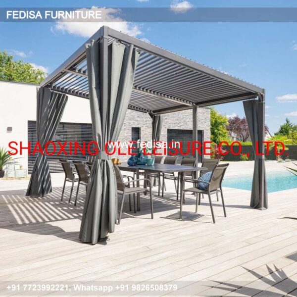Gazebo Small Gazebo Wooden Gazebo With Storage 2.5 M Round Gazebo