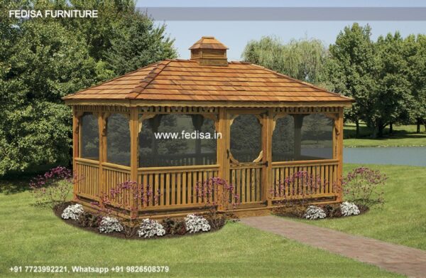 Gazebo Wooden Gazebo Wooden Gazebo Octagonal Fixed Wooden Gazebo