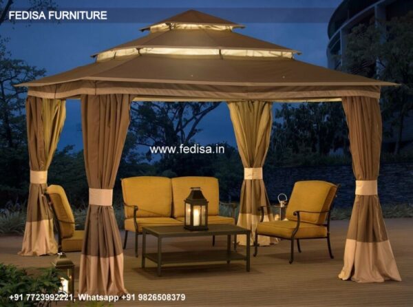 Gazebo Garden Gazebo 3m X 2m Gazebo With Retractable Roof Small Metal Garden Gazebo