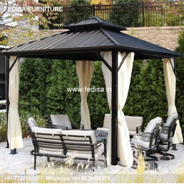 Gazebo Outdoor Gazebo Gazebo Fence Panels Gazebo Hexagonal 4m
