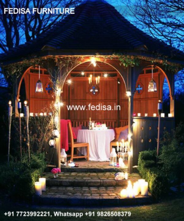 Gazebo Wooden Gazebo Narrow Gazebo Slatted Roof Gazebo