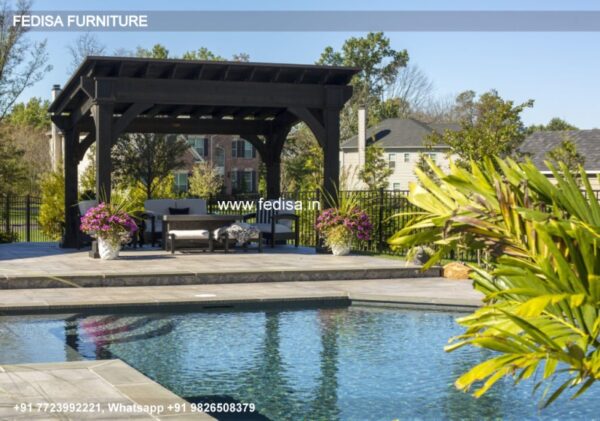 Gazebo Pergola Gazebo 6m X 3m Wooden Pergola Gazebo With Planter Boxes