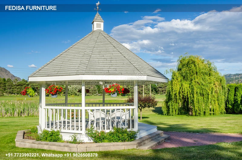 Gazebo Metal Gazebo Garden Gazebo 2.5 X 2.8 Wooden Flat Roof Gazebo