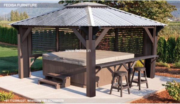 Gazebo Garden Gazebo 2.5 M Metal Gazebo Wooden Gazebo With Glass Roof