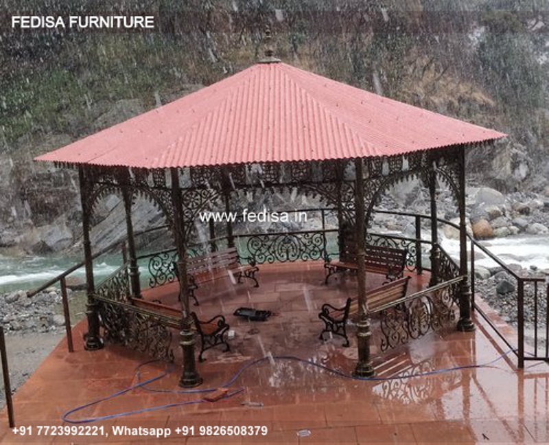 Gazebo Wooden Gazebo Metal Outdoor Pergola 3m X 2m Permanent Gazebo