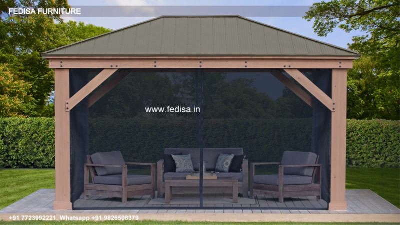 Gazebo Wooden Gazebo 3.5 M Round Gazebo Round Bamboo Wicker Gazebo