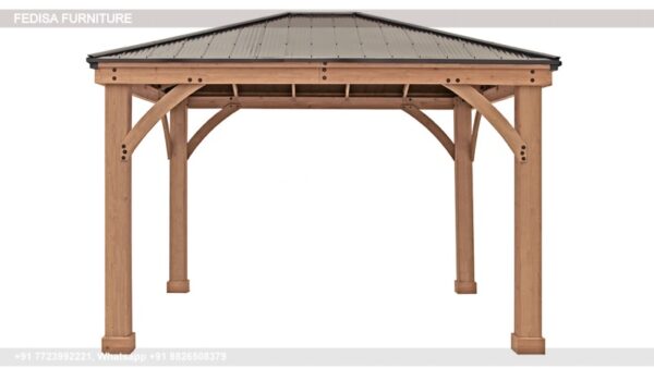 Gazebo Wooden Gazebo 3m X 4m Wooden Pergola Essential Garden Gazebo