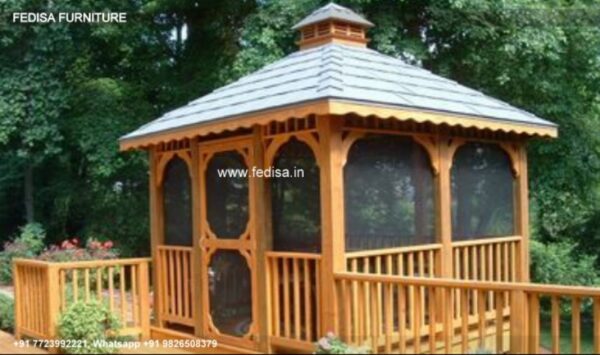 Gazebo Wooden Gazebo Sliding Roof Gazebo 3x7 Gazebo 2.7