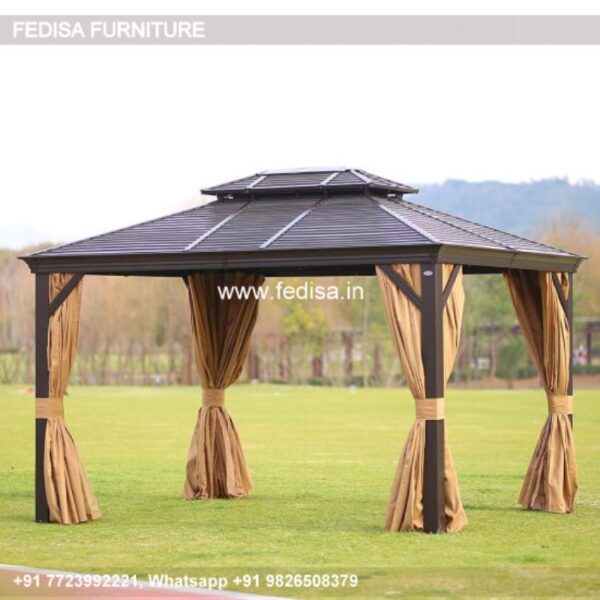 Gazebo Wooden Gazebo Permanent Gazebo 2.5 X 2.8 Extra Large Patio Gazebo