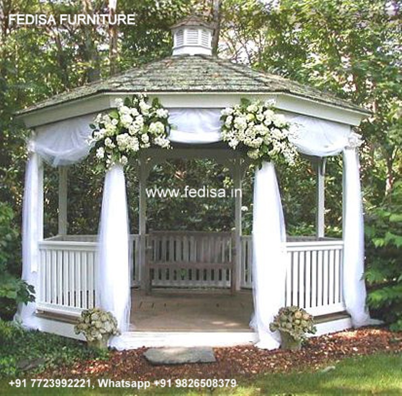 Gazebo Outdoor Gazebo 4m X 4m Wooden Pergola Wooden Seated Gazebo