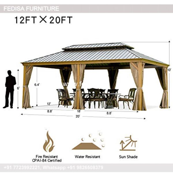 Gazebo Garden Gazebo Garden Gazebo With Fire Pit Outsunny 3x3