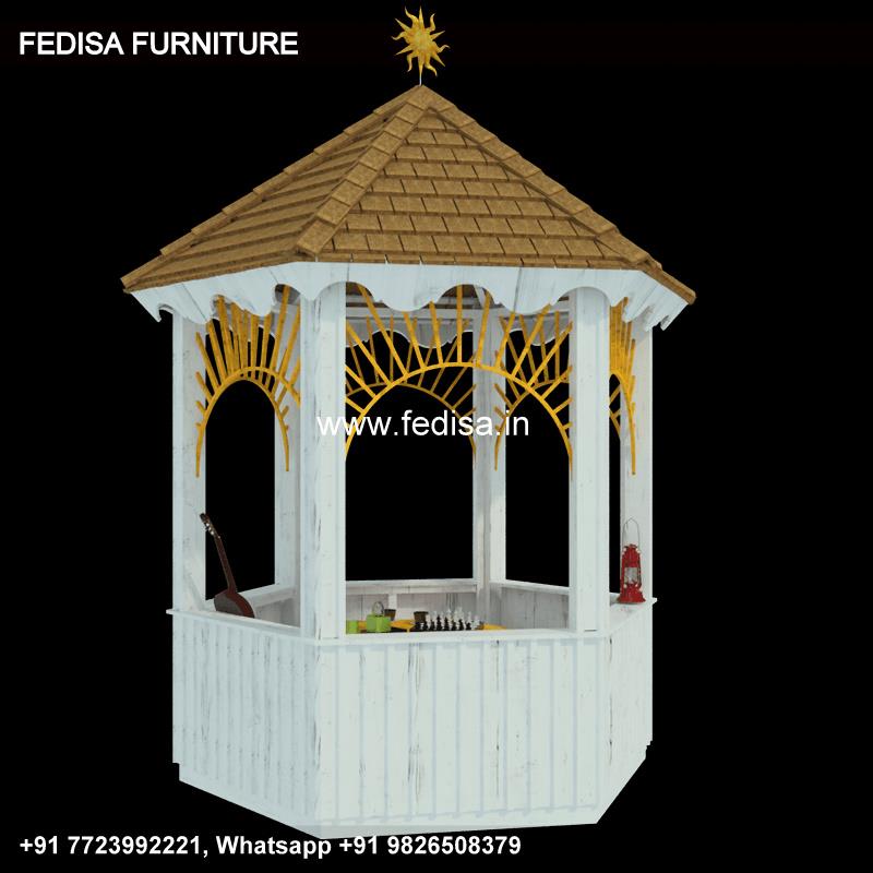 Gazebo Outdoor Gazebo 3m Gray Gazebo Wooden Gazebo With Slate Roof