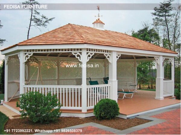 Gazebo Garden Gazebo Bespoke Oak Pergola Hexagonal Gazebo 4m