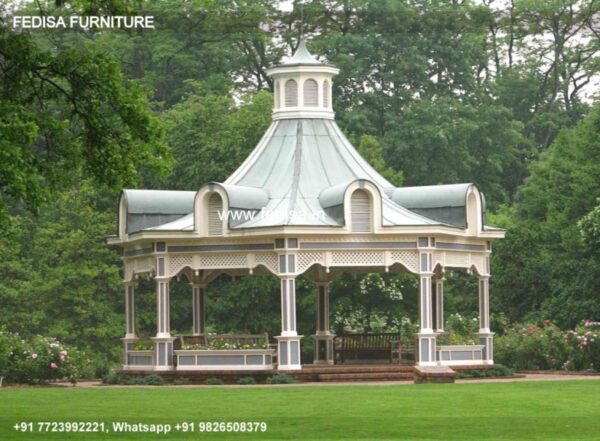 Gazebo Garden Gazebo Cosmos White Gazebo 2.5 M Permanent Gazebo