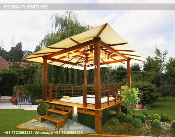Gazebo Wooden Gazebo Outdoor Hot Tub With Gazebo Timber Lean To Gazebo