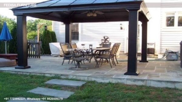 Gazebo Small Gazebo Outsunny 3x3m Wall Mounted Garden Porch Riviera Sonoma Gazebo