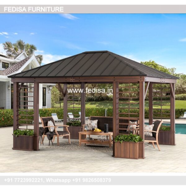 Gazebo Small Gazebo Waterproof Gazebo 3m X 4m Deluxe Wooden Gazebo