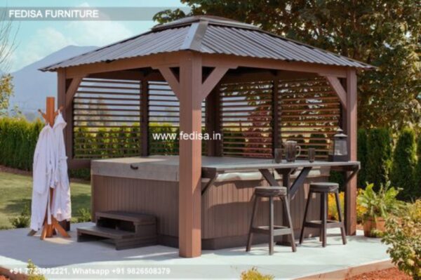 Gazebo Wooden Gazebo 2x2 Garden Gazebo Gray 3 X 3 Gazebo