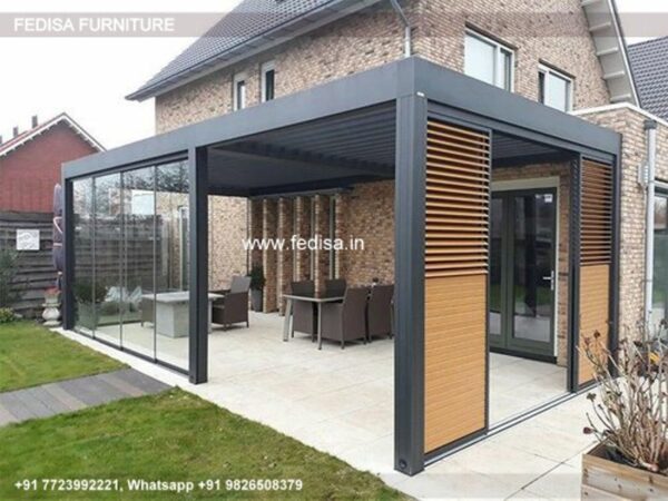 Gazebo Garden Gazebo Creador Aluminum Sliding Roof Gazebo 7x10 Gazebo