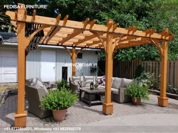 Gazebo Wooden Gazebo Pergola 3m X 2.5 M Outside Wooden Gazebo