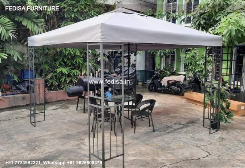 Gazebo Outdoor Gazebo Circular Wooden Gazebo 3m X 2m Permanent Gazebo