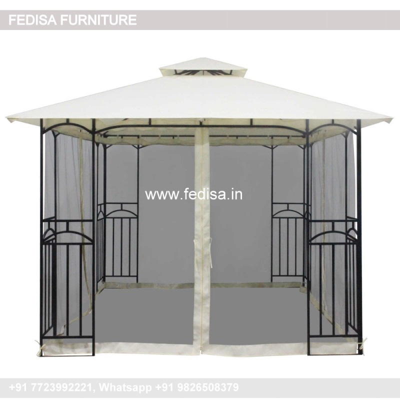 Gazebo Metal Gazebo Gray Gazebo With Netting Shire Garden Arbour Gazebo
