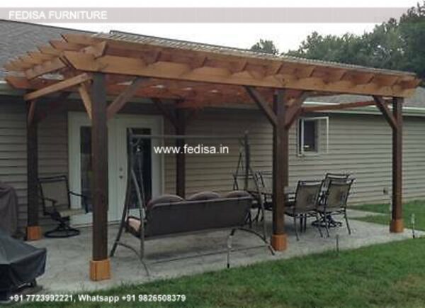 Gazebo Garden Gazebo Pergola 4m X 2.5 M Wall Mounted Gazebo 4m