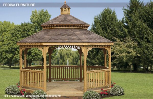 Gazebo Outdoor Gazebo Wooden Seated Gazebo Curved Wooden Gazebo