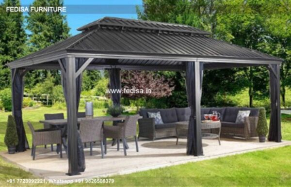 Gazebo Metal Gazebo 2m X 2m Gray Gazebo Gazebo 3x3 Gray