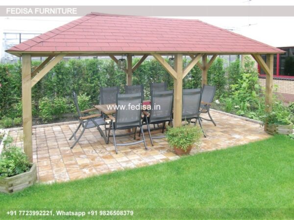 Gazebo Small Gazebo Wooden Gazebo In Garden Flat Roof Gazebo