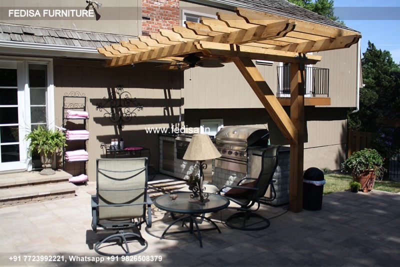 Gazebo Outdoor Gazebo 2.5 M Wooden Gazebo Modern Garden Gazebo
